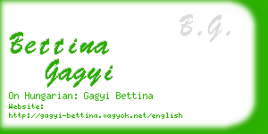 bettina gagyi business card